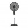 Ventilator Elite ETSF-0335, 60 W, 40 cm, 3 viteze, 5 pale, Ionizator, Negru