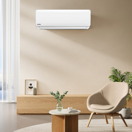 Aer condiționat inverter Crown CIT-09FO62AS, 9000 BTU, A++, Filtru de carbon si argint, Auto-curatare, Auto-dezghetare, Alb