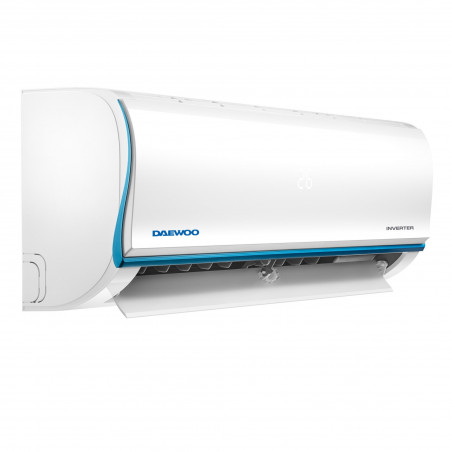 Aparat de aer conditionat inverter Daewoo SAF24M1WR30, 24000 BTU, A++, 60 m², 7 moduri, Wi-Fi, Dezghetare automata, Autocuratare, Timer, Jet Cool/Heat, Alb