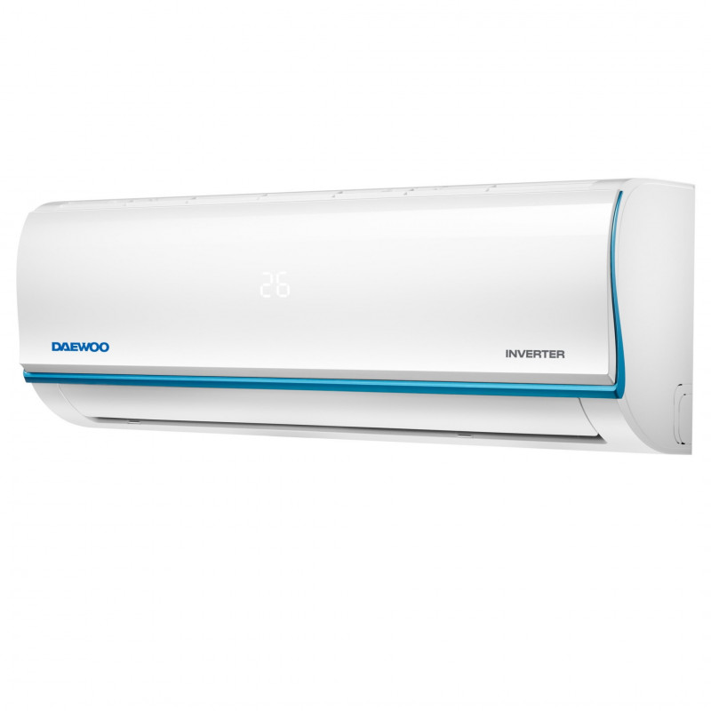 Aparat de aer conditionat inverter Daewoo SAF24M1WR30, 24000 BTU, A++, 60 m², 7 moduri, Wi-Fi, Dezghetare automata, Autocuratare, Timer, Jet Cool/Heat, Alb
