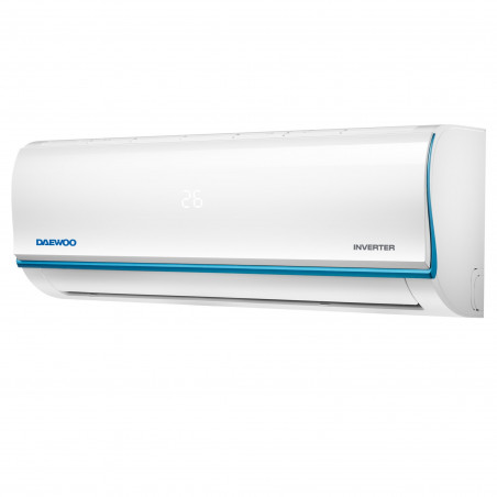 Aparat de aer conditionat inverter Daewoo SAF24M1WR30, 24000 BTU, A++, 60 m², 7 moduri, Wi-Fi, Dezghetare automata, Autocuratare, Timer, Jet Cool/Heat, Alb
