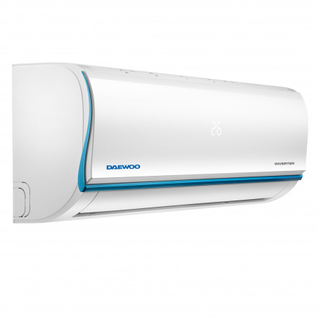 Aparat de aer conditionat inverter Daewoo SAF24M1WR30, 24000 BTU, A++, 60 m², 7 moduri, Wi-Fi, Dezghetare automata, Autocuratare, Timer, Jet Cool/Heat, Alb