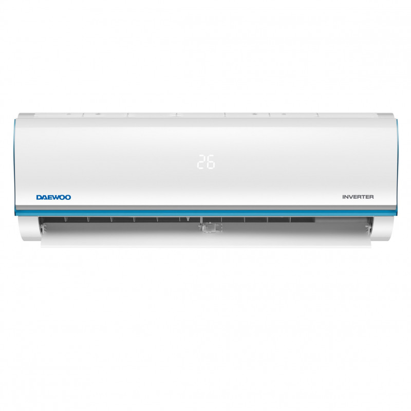 Aparat de aer conditionat inverter Daewoo SAF24M1WR30, 24000 BTU, A++, 60 m², 7 moduri, Wi-Fi, Dezghetare automata, Autocuratare, Timer, Jet Cool/Heat, Alb