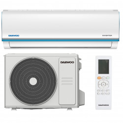Aparat de aer conditionat inverter Daewoo SAF24M1WR30, 24000 BTU, A++, 60 m², 7 moduri, Wi-Fi, Dezghetare automata, Autocuratare, Timer, Jet Cool/Heat, Alb