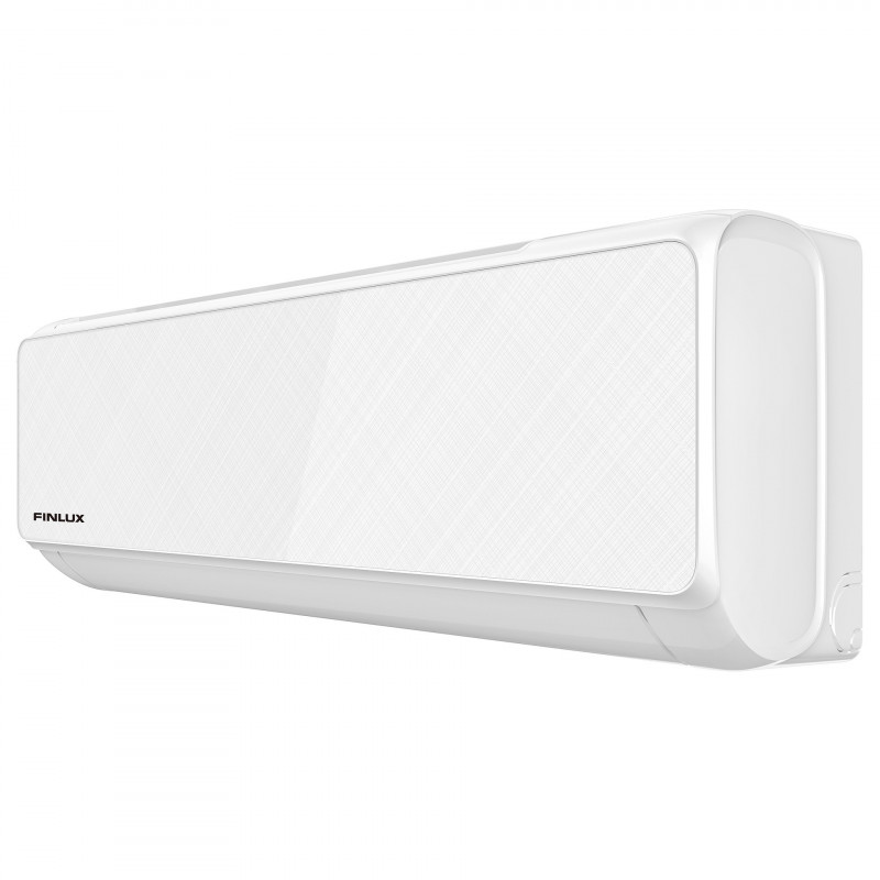 Aparat de aer conditionat inverter Finlux 12LIE55BE, 12000 BTU, 30 m², Incalzire exterior, Suflare 4D, Functionare la -25°C, Alb