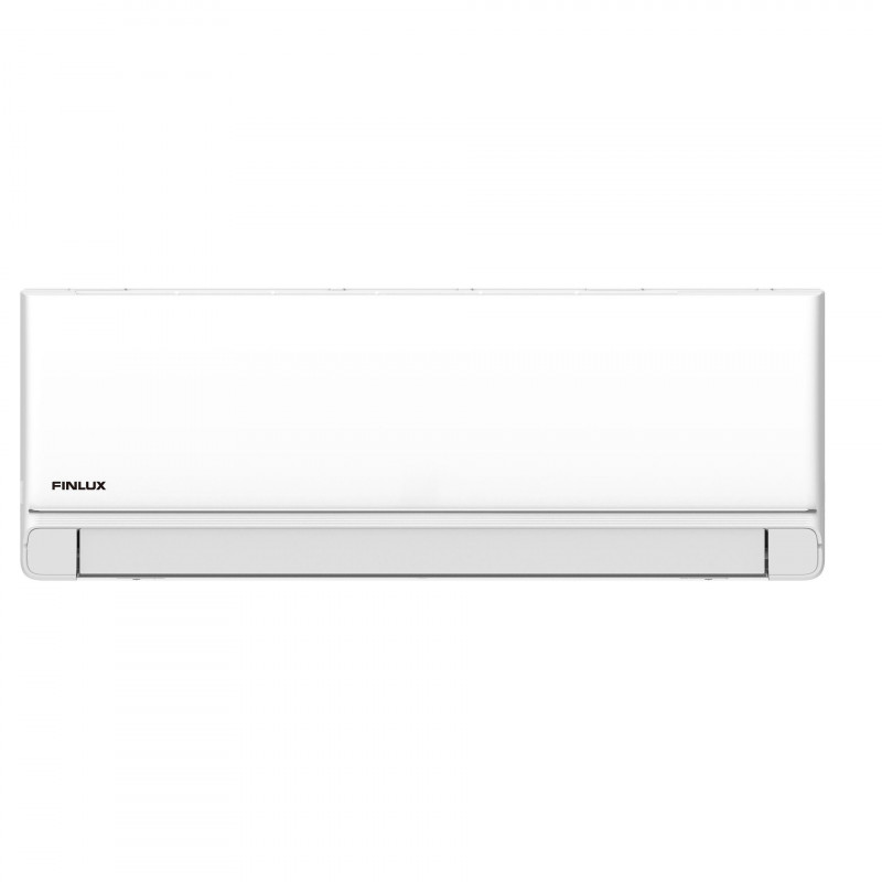 Aparat de aer conditionat inverter Finlux 12NE58XUM, 12000 BTU, 30 m², A+++, Wi-Fi, Schimbator de caldura acoperit cu aur, Filtru cu plasma, Mod 8C, Alb