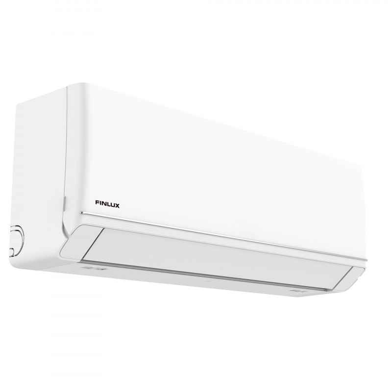 Aparat de aer conditionat inverter Finlux 12NE58XUM, 12000 BTU, 30 m², A+++, Wi-Fi, Schimbator de caldura acoperit cu aur, Filtru cu plasma, Mod 8C, Alb
