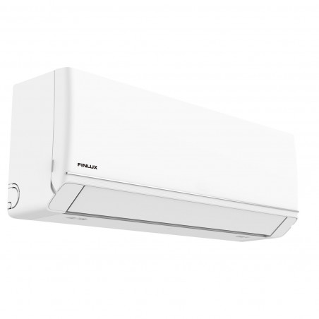 Aparat de aer conditionat inverter Finlux 12NE58XUM, 12000 BTU, 30 m², A+++, Wi-Fi, Schimbator de caldura acoperit cu aur, Filtru cu plasma, Mod 8C, Alb