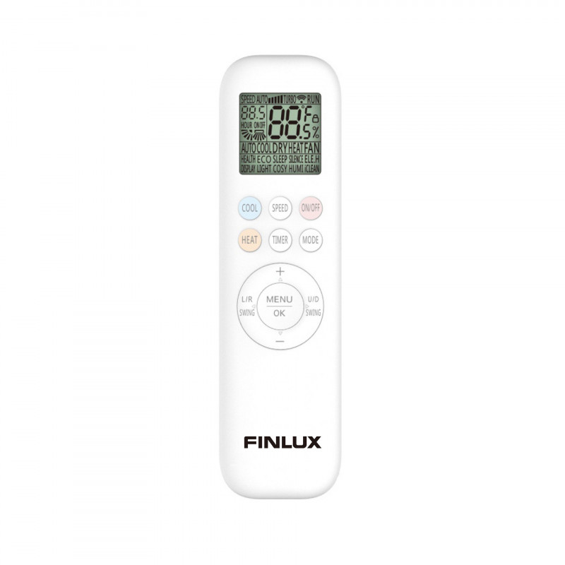 Aparat aer conditionat inverter Finlux 18QUA58LIS, 18000 BTU, A+++, 40 m², Wi-Fi, Filtru cu plasma, Suflare 4D, Functionare la -25°C, Alb