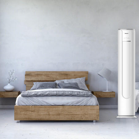 Aparat aer conditionat coloana Finlux 24KAQ1PH, 24000 BTU, A++, 55 m², R32, Dezumidificare 3l/h, Alb