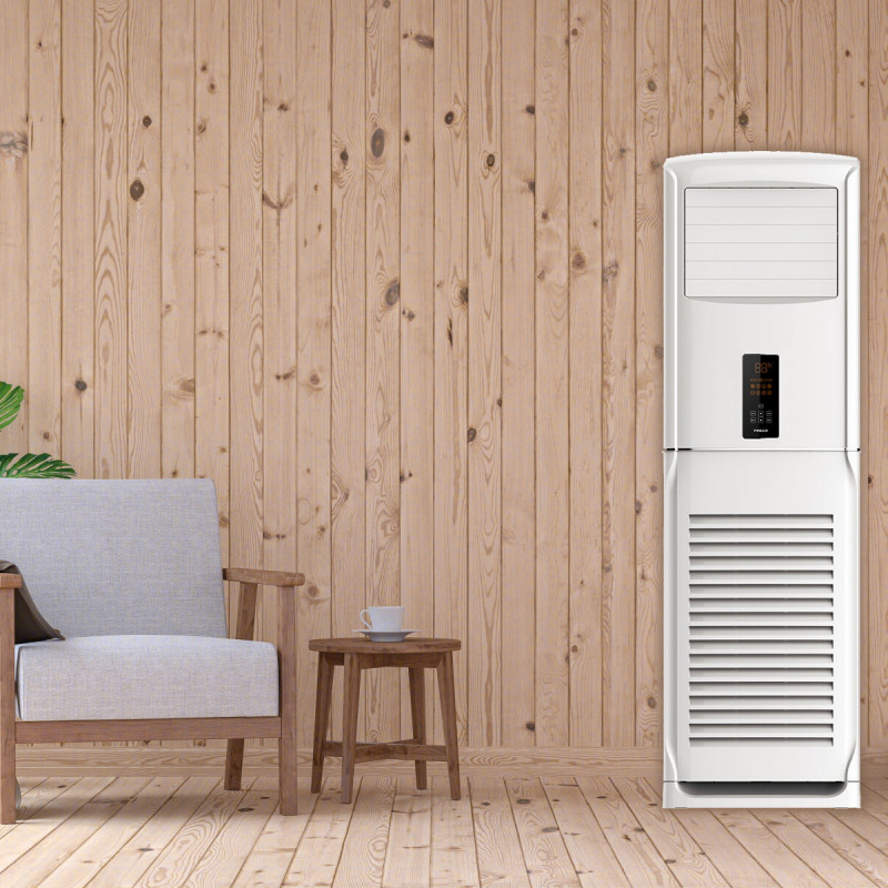 Aparat aer conditionat coloana Finlux 48KA3PH 48000 BTU, 120 m², A+++, Trifazat, R32, 2100 m³/h, Alb
