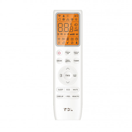 Aparat de aer condiționat inverter TCL FreshIN 3.0 TAC-12CHSD/FCI, 12000 BTU, 40 m², A+++, Wi-Fi, Control vocal, Functii inteligente, Super Turbo Start, iFeel, FreshIN+, ECO, Alb