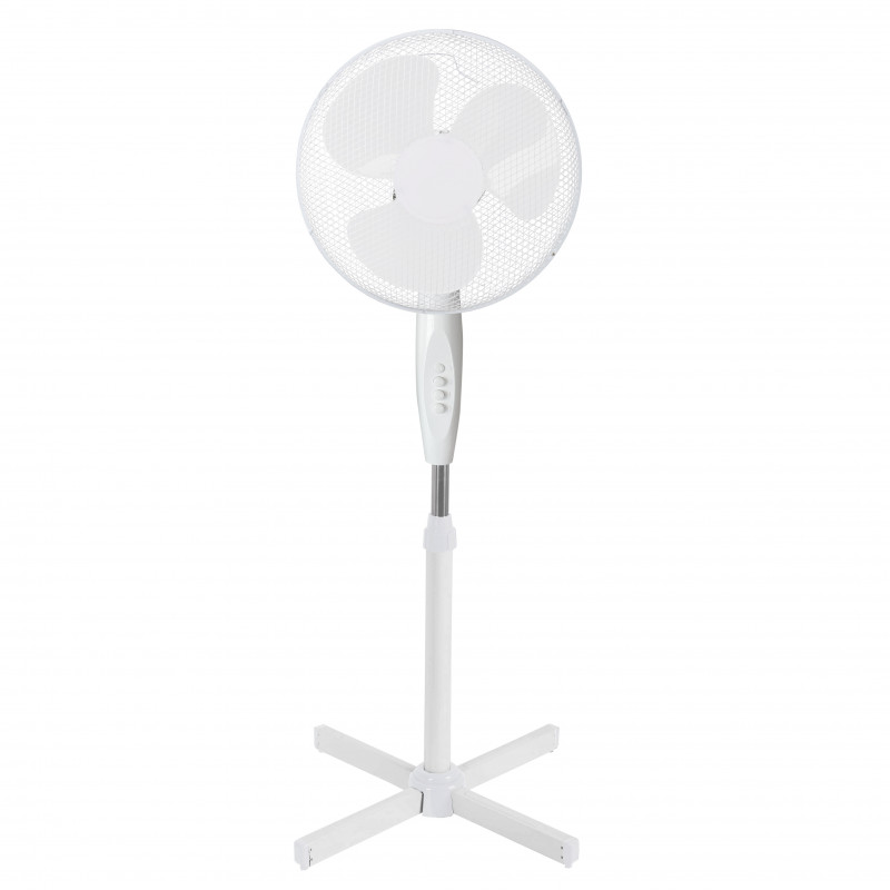 Ventilator Elite EHSF-0365, 45W, 40 cm, 3 viteze, 3 pale, Grilaj din otel,Alb