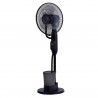 Ventilator cu ceata de apa Elite EFM-0357R, 70W, 40 cm, 2.8 L, 3 viteze, 3 moduri, 3 pale, Economisire energie, Negru