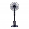 Ventilator cu ceata de apa Elite EFM-0357R, 70W, 40 cm, 2.8 L, 3 viteze, 3 moduri, 3 pale, Economisire energie, Negru