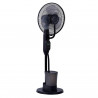 Ventilator cu ceata de apa Elite EFM-0357R, 70W, 40 cm, 2.8 L, 3 viteze, 3 moduri, 3 pale, Economisire energie, Negru