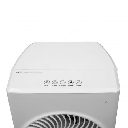 Racitor de aer si umidificator Elite ACS-2594, 60W, 20 m², 760 m³/h, Zgomot redus, Afisaj LED, Timer, Alb