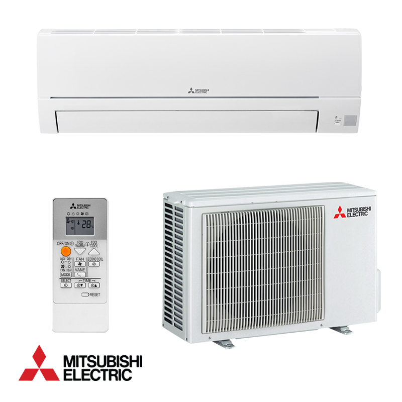 Aparat de aer conditionat inverter Mitsubishi Electric MSZ-HR35VF + MUZ-HR35VF, 12000 BTU, 23 m², A++/A+, R-32, Alb
