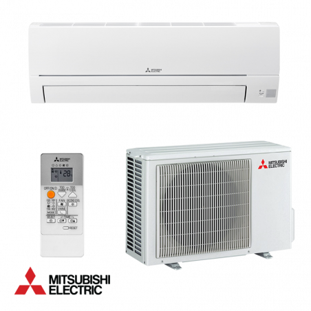 Aparat de aer conditionat inverter Mitsubishi Electric MSZ-HR35VF + MUZ-HR35VF, 12000 BTU, 23 m², A++/A+, R-32, Alb