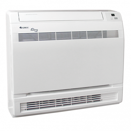 Aparat de aer conditionat inverter pentru podea Gree GEH18AAXF-K6DNA1A, 18000 BTU, 34 m², A+/A, Wi-Fi, R-32, Alb