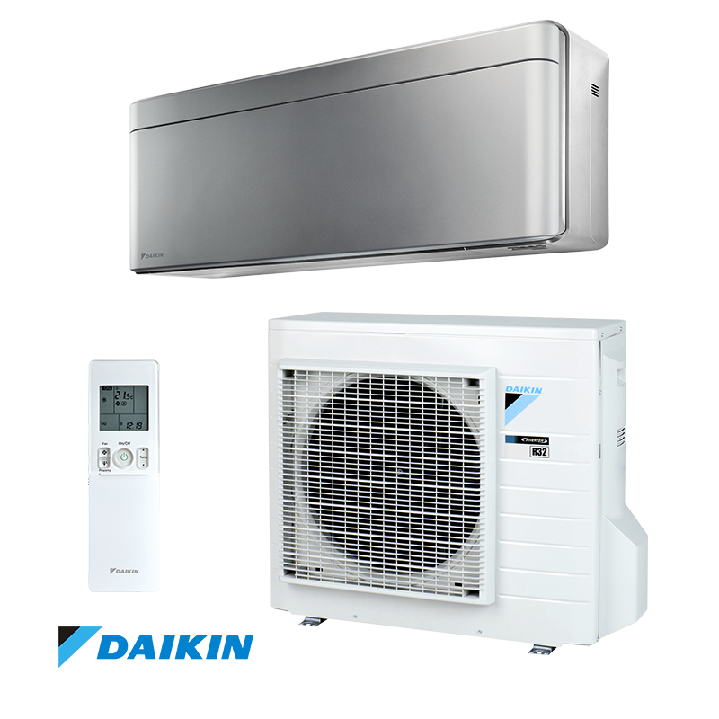 Aparat de aer conditionat inverter Daikin Stylish FTXA42BS + RXA42B, 14000 BTU, 33 m², A++ / A++, R-32, Gri