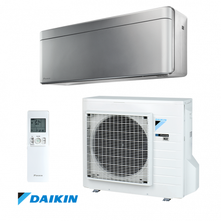 Aparat de aer conditionat inverter Daikin Stylish FTXA42BS + RXA42B, 14000 BTU, 33 m², A++ / A++, R-32, Gri