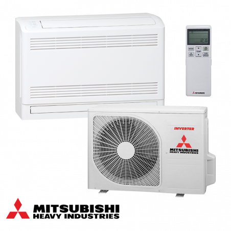 Mitsubishi Heavy Industries SRF25ZS-W + SRC25ZS-W control climatic cu invertor - podovo tralo