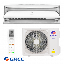 Aer condiționat cu invertor Gree Soyal II GWH18AKCXF-K6DNA1A, 18000 BTU, 37 m2, A++, Wi-Fi, R-32, alb/gri