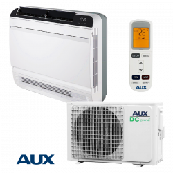 Aer condiționat cu invertor AUX AMCO-H18/4R3A + AM2-H18/4DR3S, 18000 BTU, 38 m2, A++, Unitate de podea, R-32, Alb