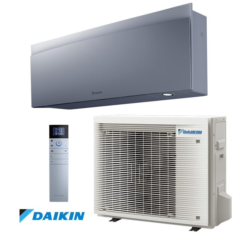 Aparat de aer conditionat inverter Daikin Emura 3 FTXJ50AS + RXJ50A, 18000 BTU, 36 m², A++, Wi-Fi, R-32, Gri