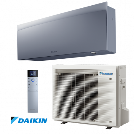 Aparat de aer conditionat inverter Daikin Emura 3 FTXJ50AS + RXJ50A, 18000 BTU, 36 m², A++, Wi-Fi, R-32, Gri