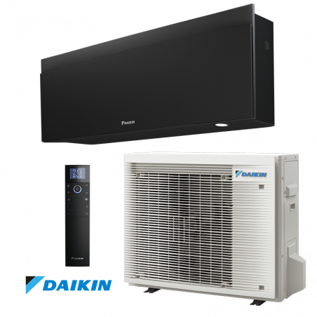Aparat de aer conditionat inverter Daikin Emura 3 FTXJ50AB + RXJ50A, 18000 BTU, 36 m², A++, Wi-fi, R-32, Negru