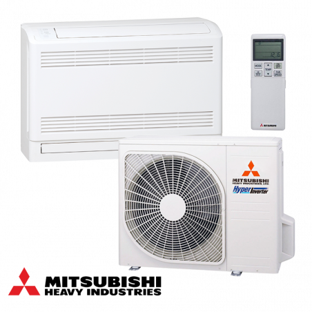 Mitsubishi Heavy Industries SRF50ZSX-W + SRC50ZSX-W control climatic cu invertor - podovo tralo