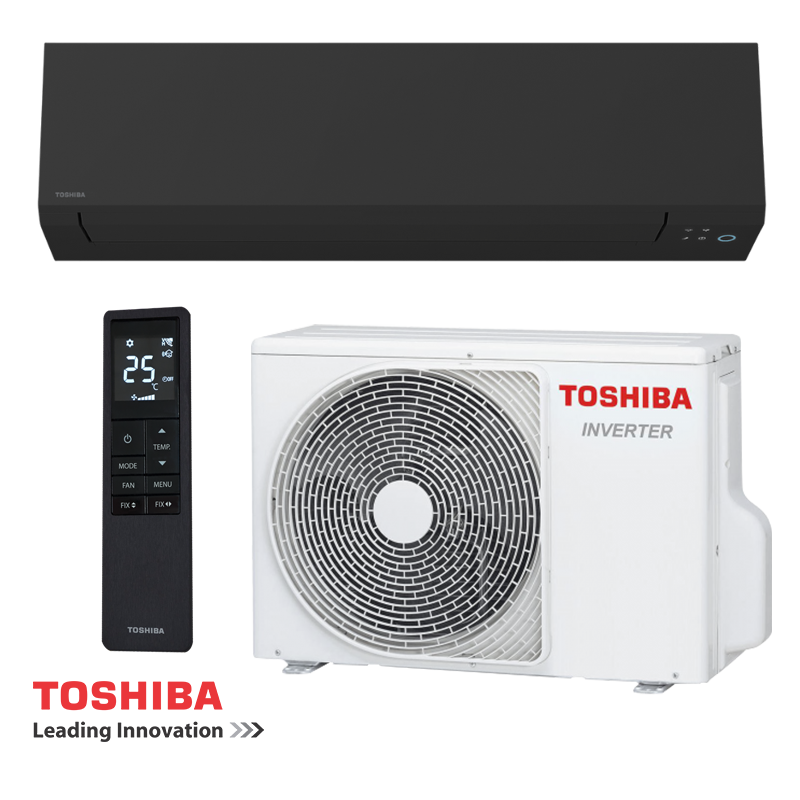 Inversează climatizarea Toshiba Shorai Edge RAS-B24G3KVSGB-E + RAS-24J2AVSG-E1 - negru