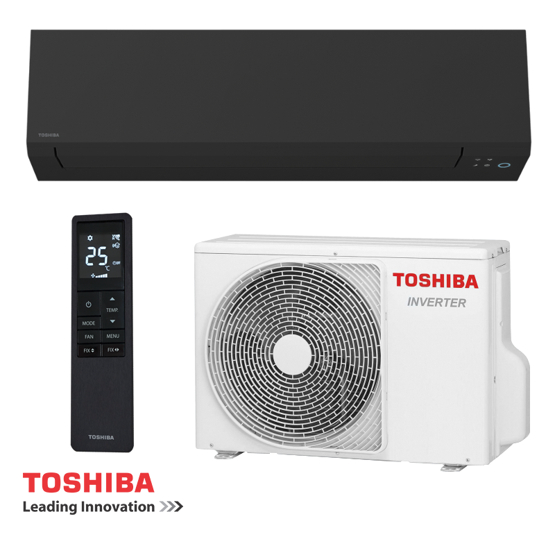 Inversează climatizarea Toshiba Shorai Edge RAS-B22G3KVSGB-E + RAS-22J2AVSG-E1 - negru