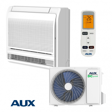 Aer condiționat cu invertor AUX AUCO-H12/4R3B + AL-H12/NDR3HB2(U), 12000 BTU, 25 m2, A++, Floor unit, R-32, Alb