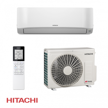 Aparat de aer conditionat inverter Hitachi AirHome 400 RAK-DJ35PHAE / RAC-DJ35PHAE, 12 000BTU, 26 m², A++/A++, Wi-Fi, R-32, Alb