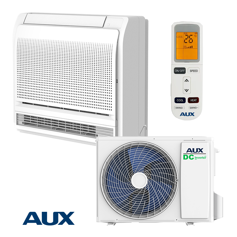Aparat de aer conditionat inverter pentru podea AUX AUCO-H18/4R3B + AL-H18/NDR3HB2(U), 18000 BTU, 35 m², A++, Floor unit, Wi-Fi, Alb
