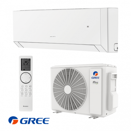 Aparat de aer conditionat inverter Gree Clivia GWH18AUDXD-K6DNA2A, 18 000BTU, 34 m², A++/A+, Wi-Fi, R-32, Alb