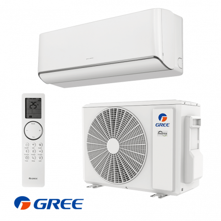 Aparat de aer conditionat inverter Gree Airy GWH18AVDXE-K6DNA1A, 18000 BTU, 35 m², A+++, Wi-Fi, R-32, Alb