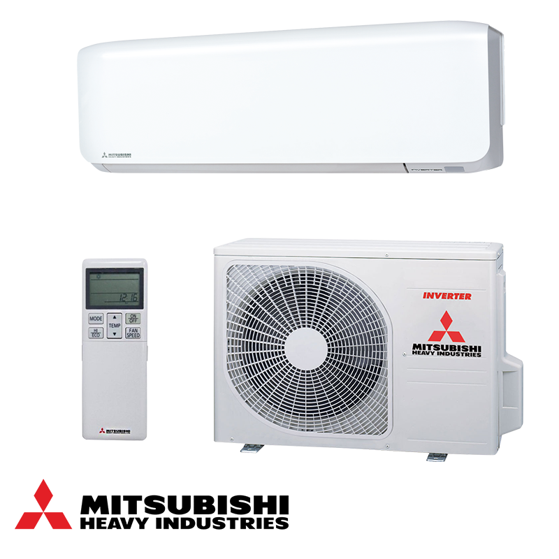 Aparat de aer conditionat inverter Mitsubishi Heavy Industries SRK20ZS-WF + SRC20ZS-W, 7000 BTU, 17 m², A+++/A++, R-32, Alb
