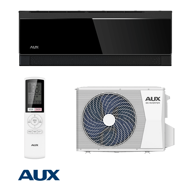 Aparat de aer conditionat inverter AUX C Comfort ASW-H12C5A4/CBR3DI-D0, 12 000BTU, 26 m², A+++/A++, R-32, Negru