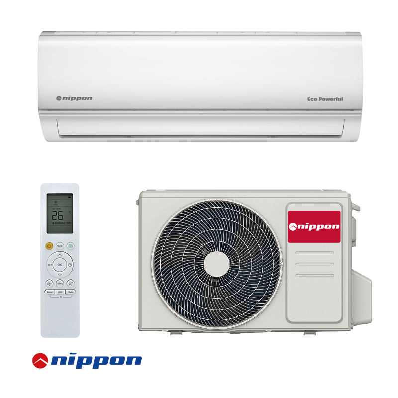 Aparat aer conditionat inverter Nippon KFR 09DCB ECO POWERFUL, 9 000BTU, 17 m², A++/A+, R-32, Alb