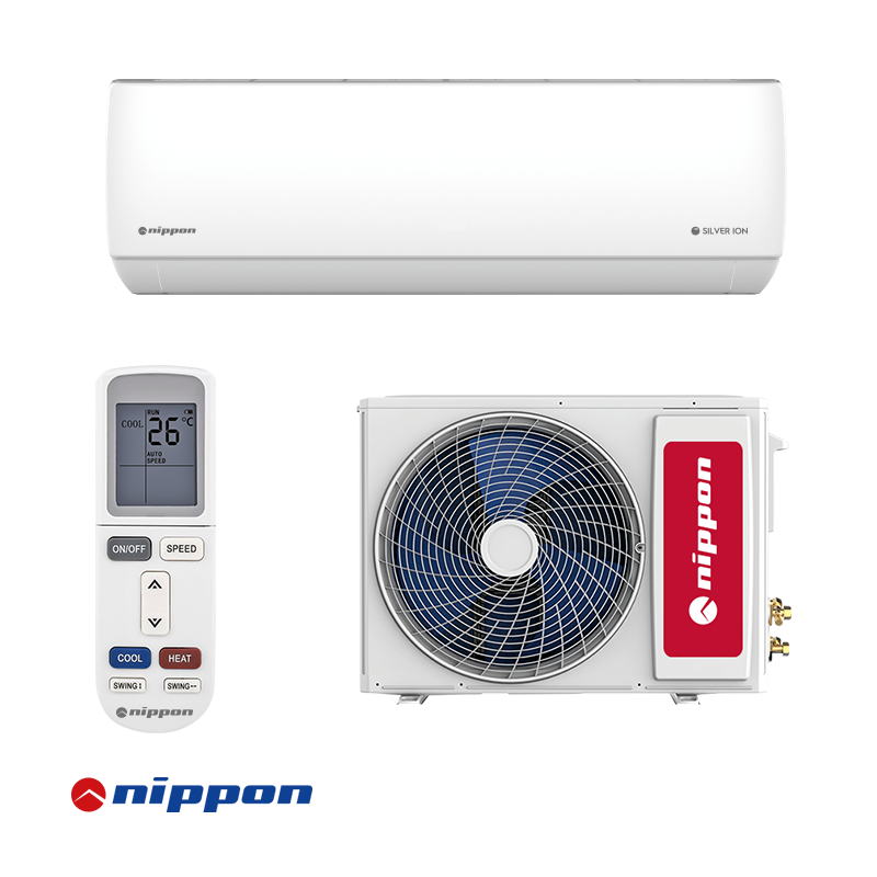 Aparat de aer conditionat inverter Nippon KFR 09DC SILVER ION 2, 9 000BTU, 18 m², A++/A+, R-32, Alb
