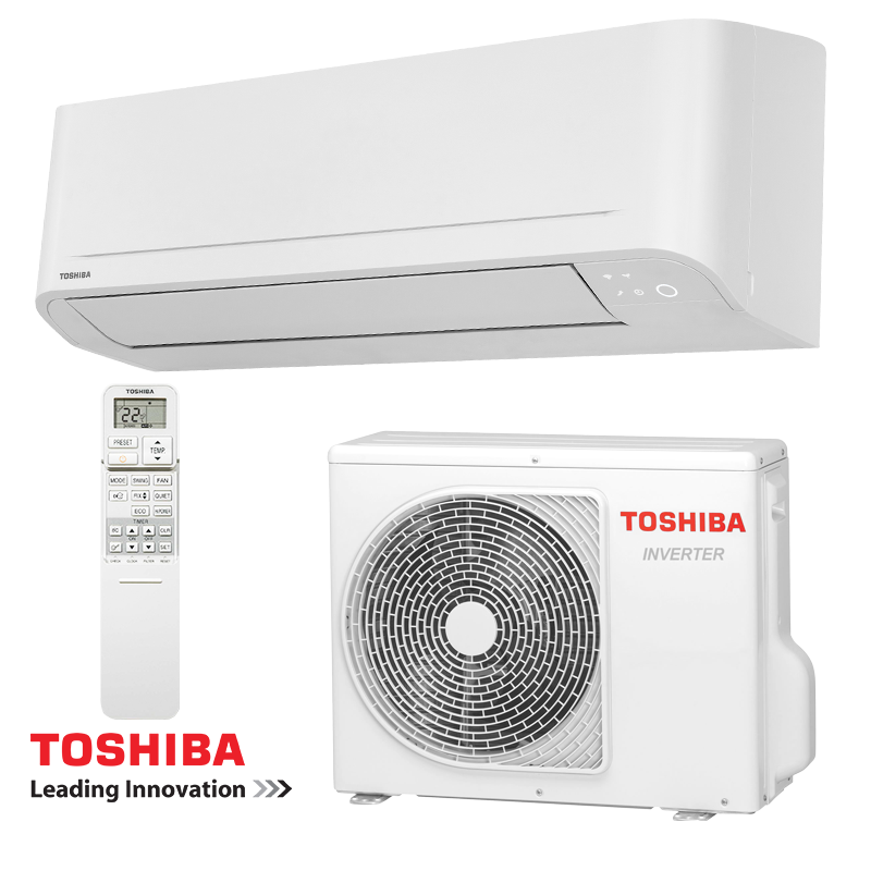 Aparat de aer conditionat inverter Toshiba Sumato RAS-B24B2KVG-E + RAS-24B2AVG-E, 24 000BTU, 43 m², A++/A+, R-32, Alb