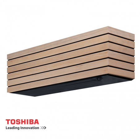 Aparat de aer conditionat Toshiba Super Daiseikai 10 WOOD RAS-B18S4KVDG-E / RAS-18S4AVPG-E, 18 000BTU, 40 m², A+++ / A++, R-32, Alb