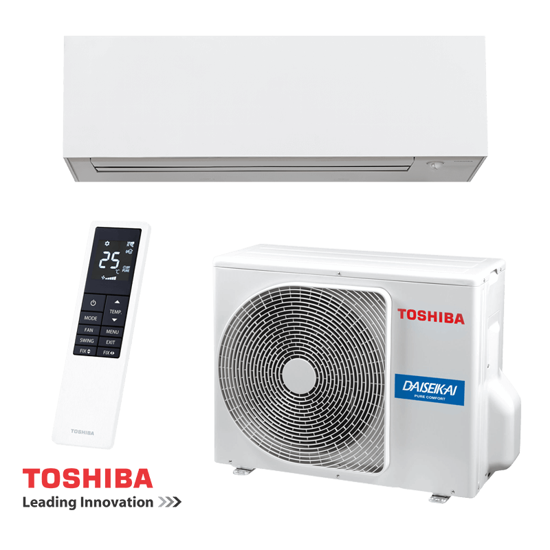 Aparat de aer conditionat inverter Toshiba Super Daiseikai 10 WHITE RAS-B18S4KVPG-E / RAS-18S4AVPG-E, 18 000BTU, 40 m², A+++ / A++, R-32, Alb