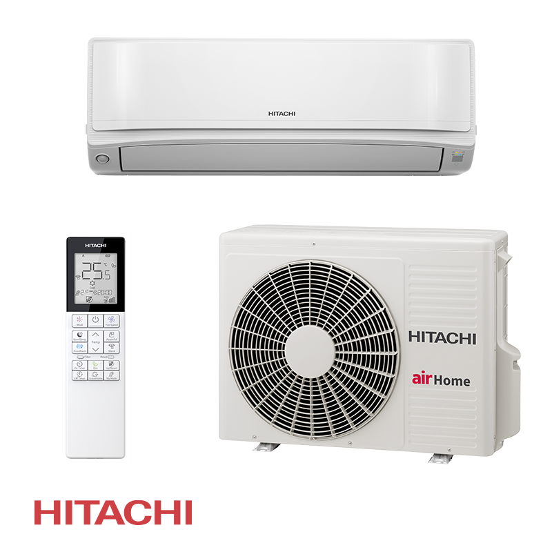 Aparat de aer conditionat inverter Hitachi AirHome 600 RAK-VJ50RHAE / RAC-VJ50WHAE, 18 000BTU, 37 m², A++/A++, R-32, Alb