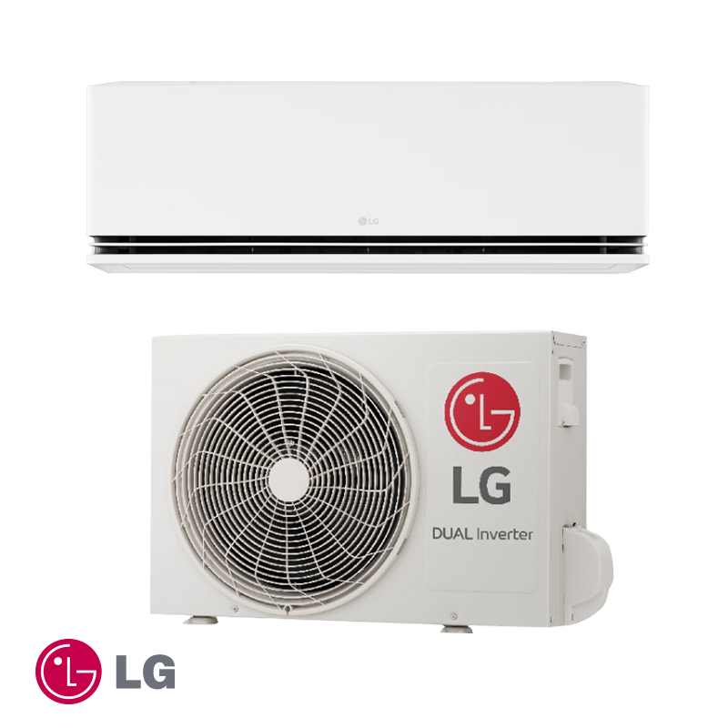Aparat de aer conditionat inverter LG New Deluxe H18S1D.NS1 + H18S1D.U18, 18 000BTU, 37 m², A++/A+, R-32, Alb
