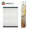 Uscator pentru vase pliabil Kinghoff KH 1903, 45x32 cm, Rezistent la coroziune, Margini din silicon, Antiderapant, Pliabil, Inox/gri